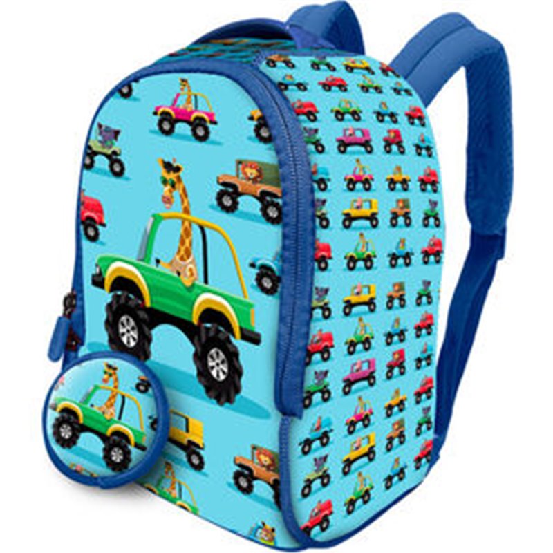 MOCHILA + MONEDERO COCHES NEOPRENO 26CM