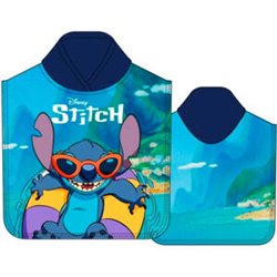 PONCHO TOALLA STITCH DISNEY MICROFIBRA