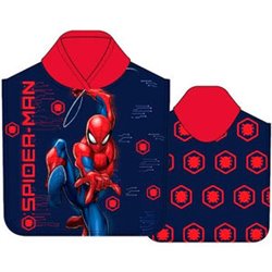 PONCHO TOALLA SPIDERMAN MARVEL MICROFIBRA