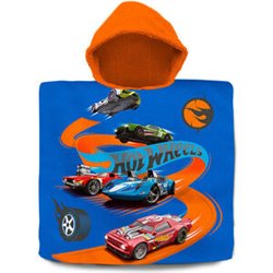 PONCHO TOALLA HOT WHEELS ALGODON