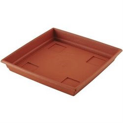 PLATO LIMA CUADRADO TERRACOTA 27 CM