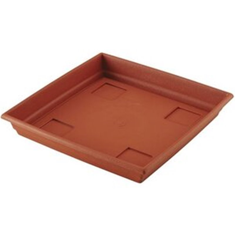 PLATO LIMA CUADRADO TERRACOTA 27 CM