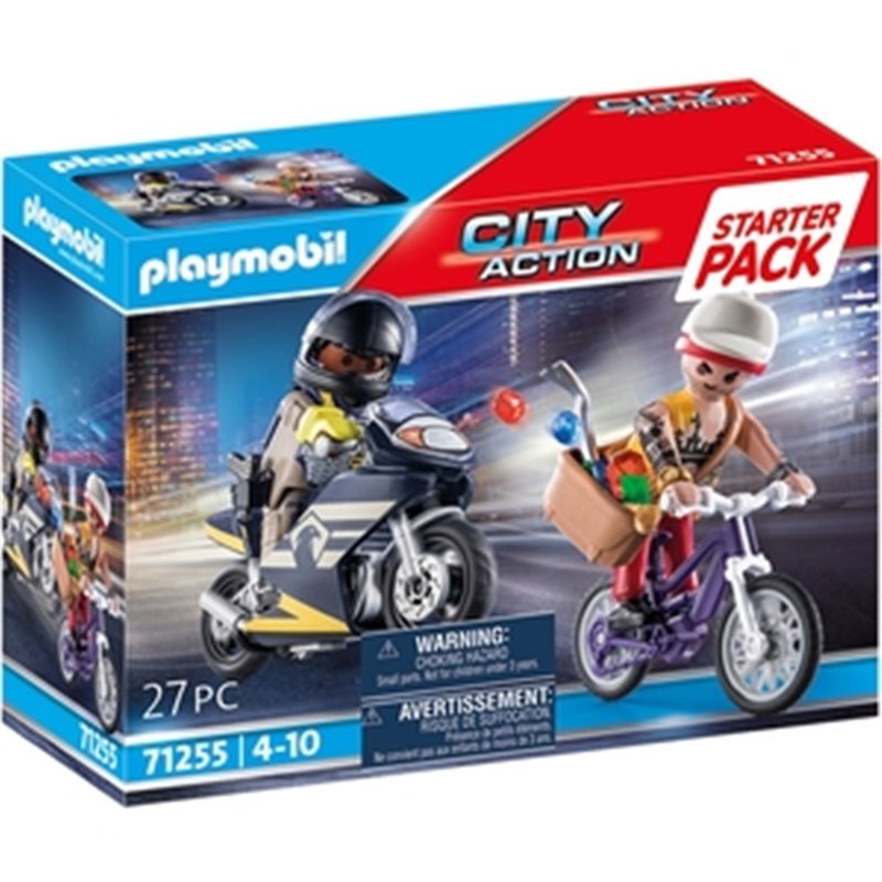 PLAYMOBIL CITY ACTION STARTER PACK FUERZAS ESPECIALES Y LADRÓN