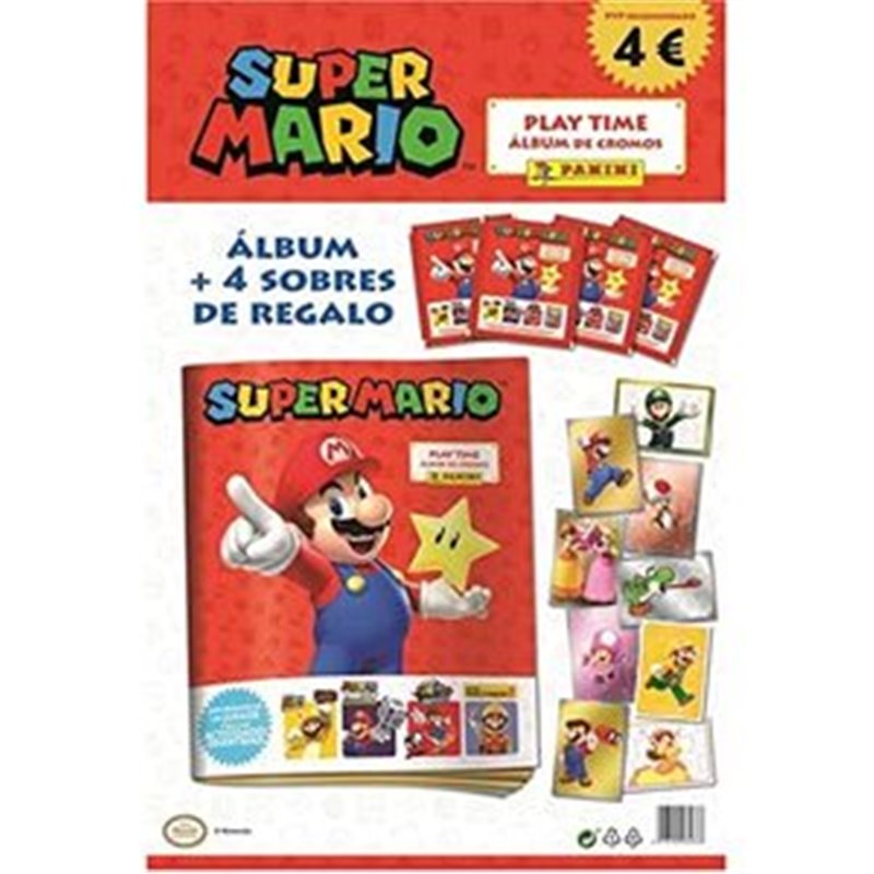 STARTER PACK SUPER MARIO ALBUM+4SOB