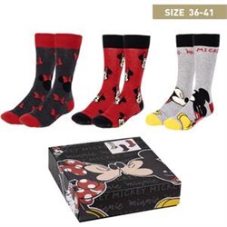 PACK CALCETINES 3 PIEZAS MINNIE MULTICOLOR