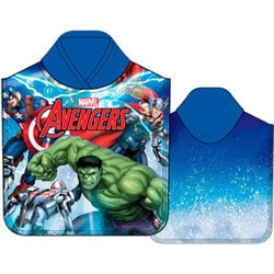 PONCHO TOALLA LOS VENGADORES AVENGERS MARVEL MICROFIBRA