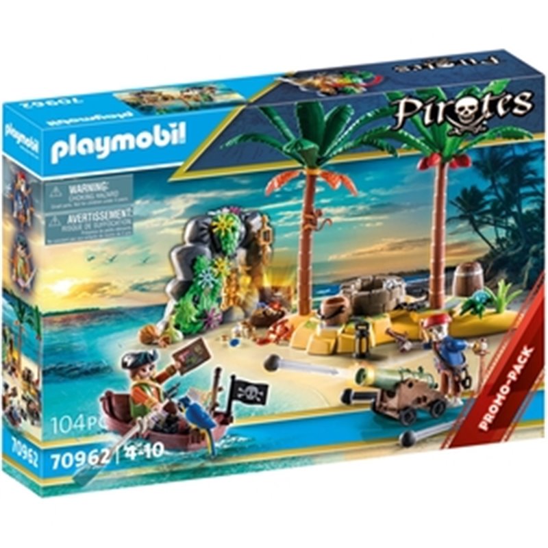 Playmobil Piratas Isla del Tesoro con esqueleto