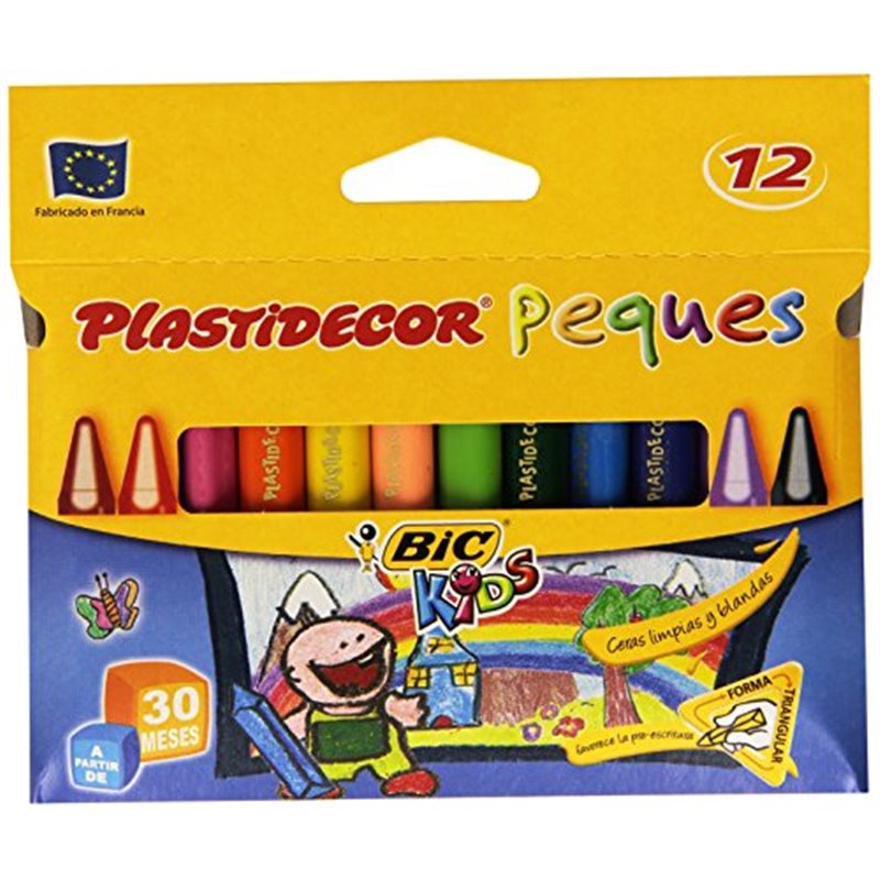 PLASTIDECOR PLASTIPEQUES 12 COLORES