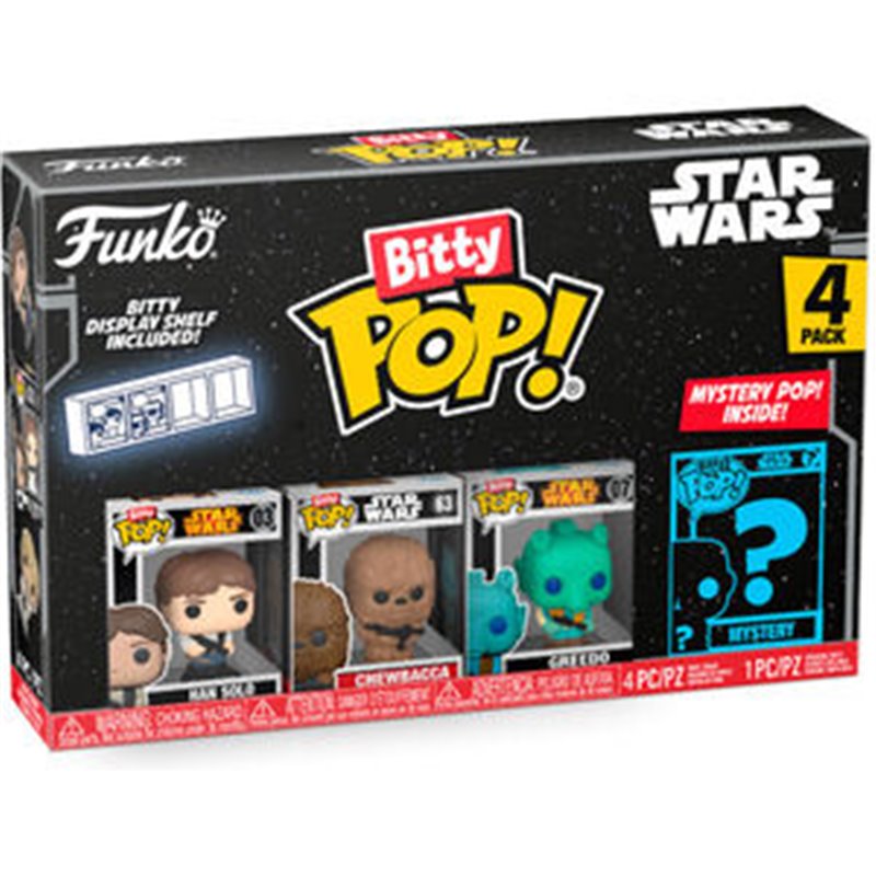 BLISTER 4 FIGURAS BITTY POP STAR WARS HAN SOLO