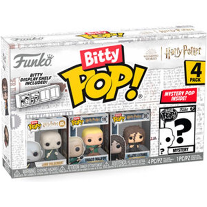 BLISTER 4 FIGURAS BITTY POP HARRY POTTER VOLDEMORT