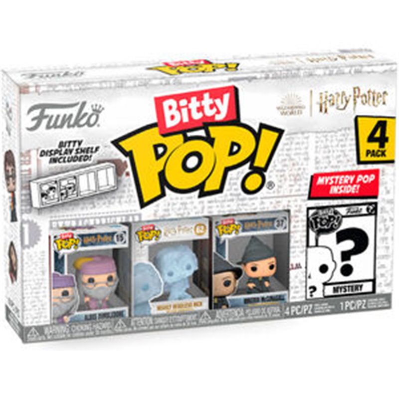 BLISTER 4 FIGURAS BITTY POP HARRY POTTER DUMBLEDORE