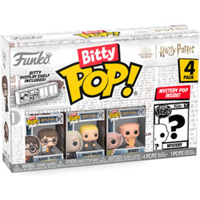 BLISTER 4 FIGURAS BITTY POP HARRY POTTER - HARRY POTTER