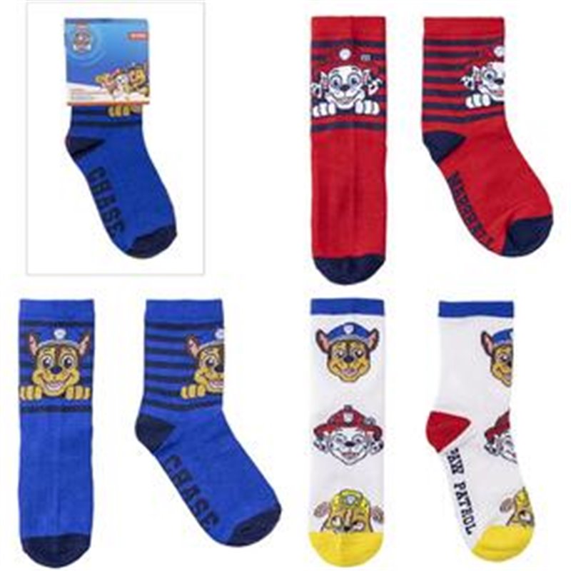 PACK CALCETINES 3 PIEZAS PAW PATROL