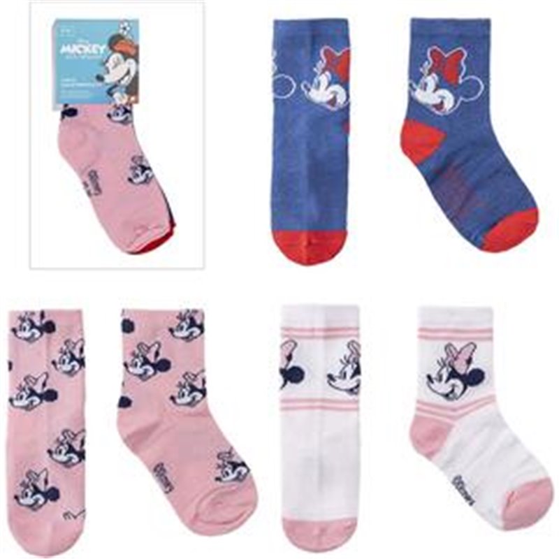 PACK CALCETINES 3 PIEZAS MINNIE