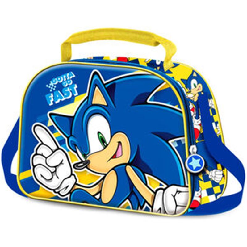 BOLSA PORTAMERIENDAS 3D STEP SONIC THE HEDGEHOG