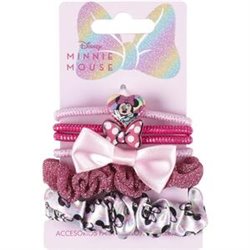 ACCESORIOS PELO ELÁSTICOS 6 PIEZAS MINNIE