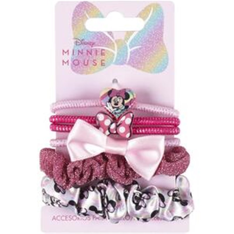 ACCESORIOS PELO ELÁSTICOS 6 PIEZAS MINNIE