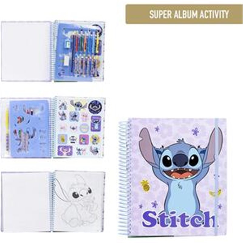 ALBUM ACTIVIDADES COLOREABLE STITCH