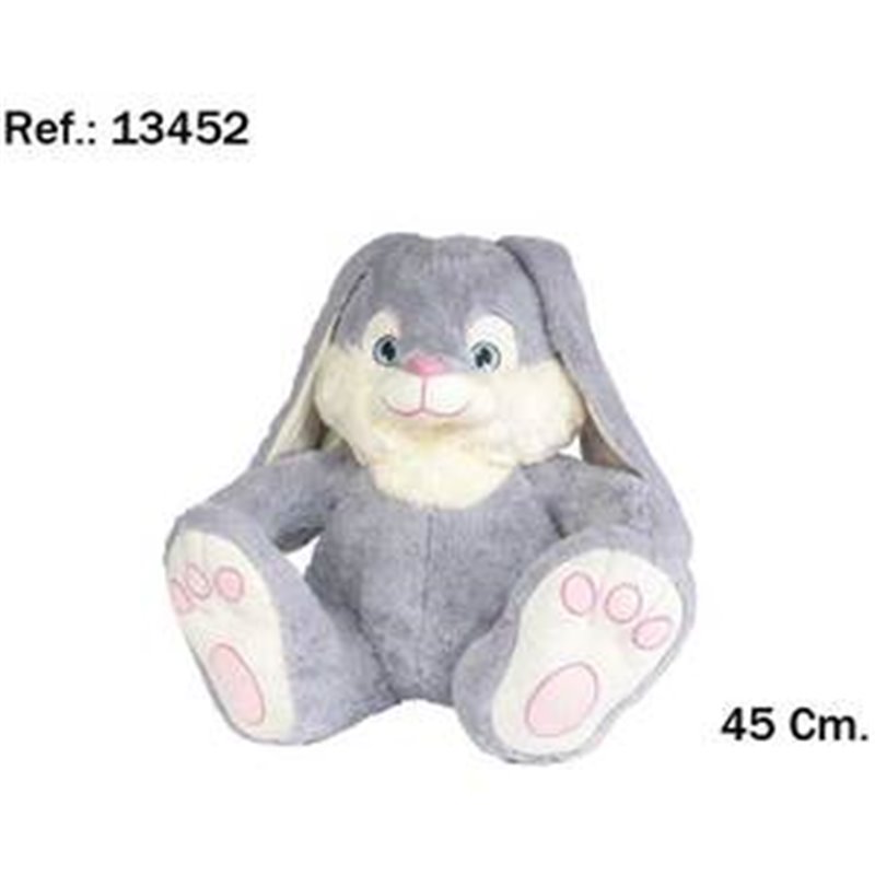 CONEJO PIES PELUCHE 45CM.