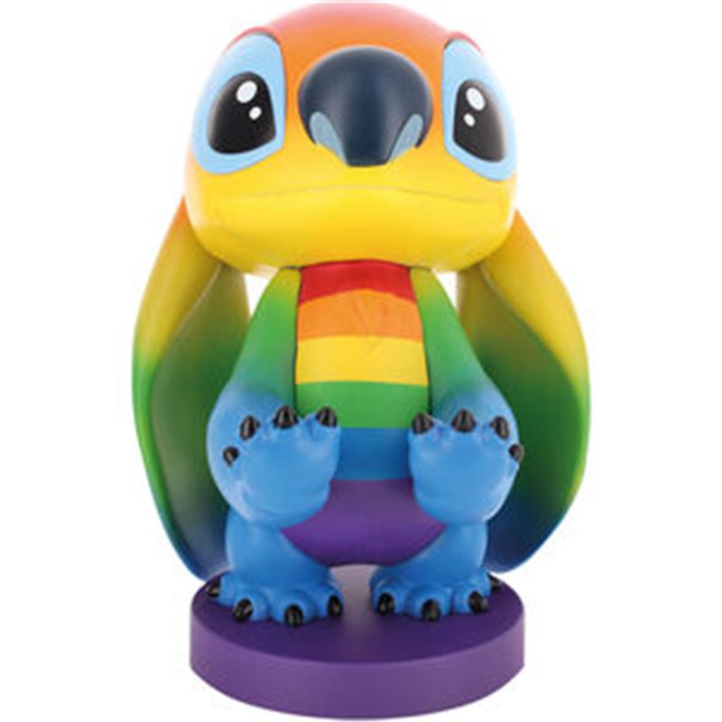 CABLE GUY SOPORTE SUJECION FIGURA RAINBOW STITCH DISNEY 20CM