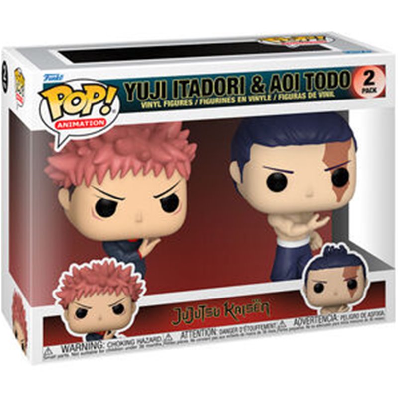 BLISTER 2 FIGURAS POP JUJUTSU KAISEN YUJI ITADORI & AOI TODO