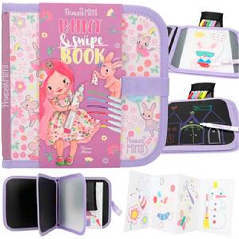 LIBRO PINTAR Y BORRAR PRINCESS MIM