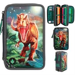 ESTUCHE TRIPLE LED DINO WORLD