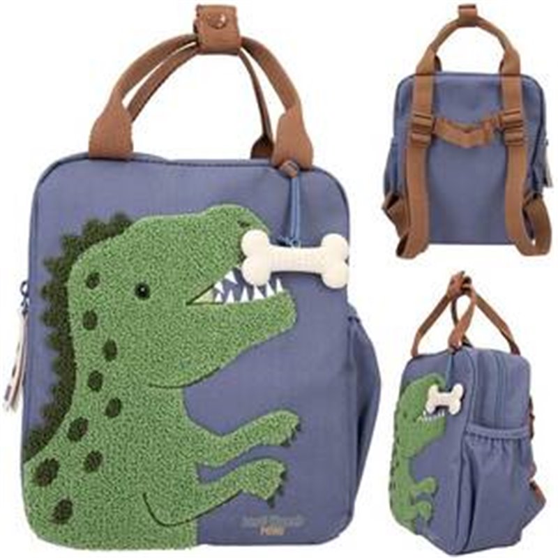 MINI MOCHILA AZUL DINO WORLD