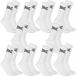 SET DE 10 PARES DE CALCETINES EVERLAST BLANCOS TALLA