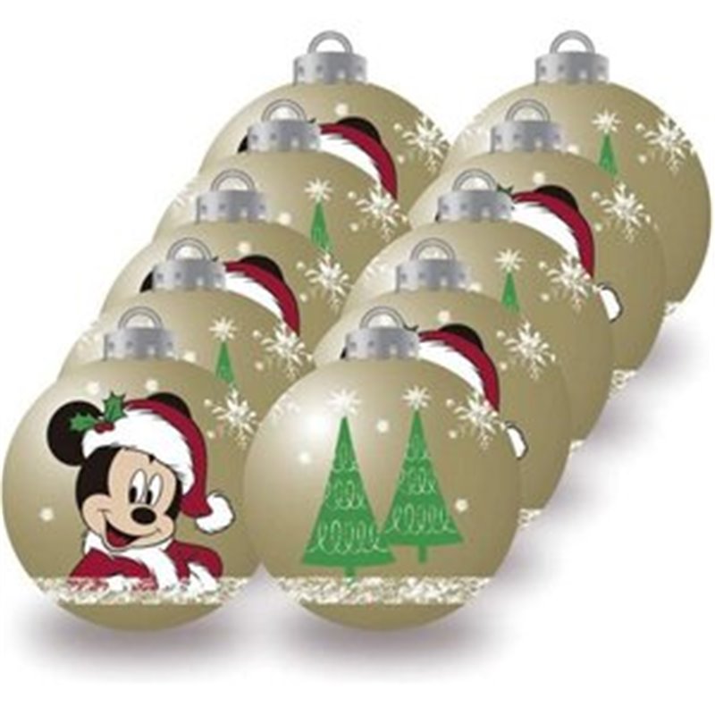 BOLAS NAVIDAD 6CM PACK 10 MINNIE MOUSE "LUCKY"