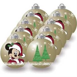 BOLAS NAVIDAD 6CM PACK 10 MICKEY MOUSE "HAPPY SMILES"