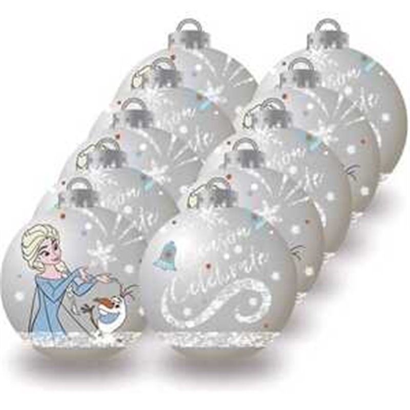 BOLAS NAVIDAD 6CM PACK 10 FROZEN II "MEMORIES"