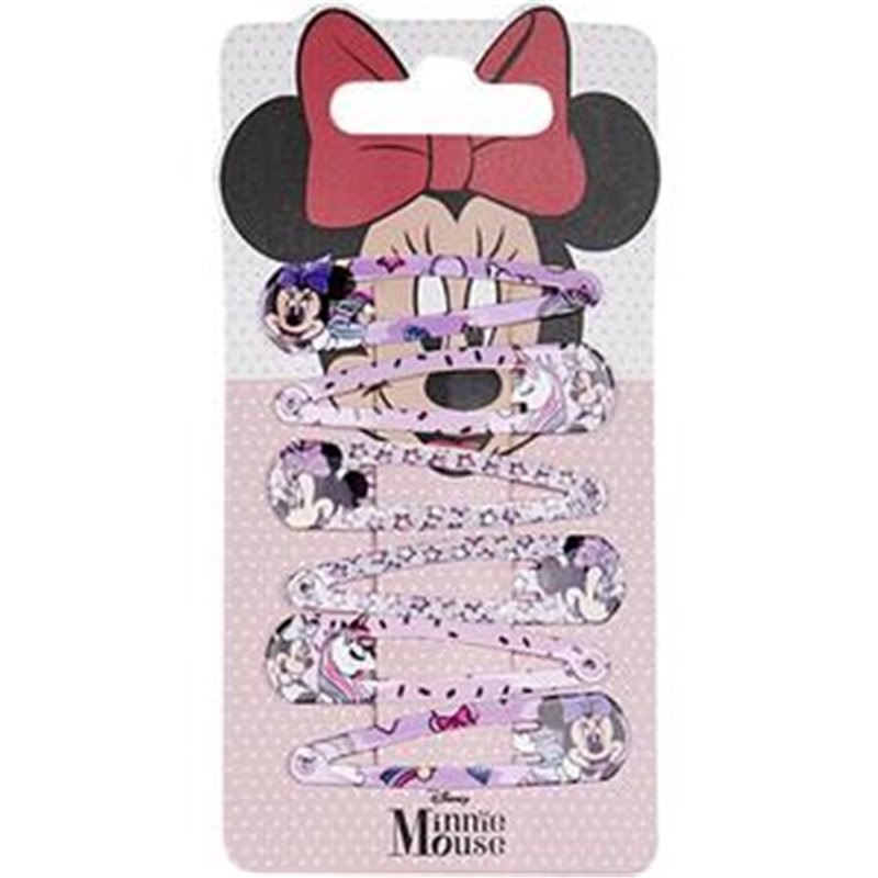 ACCESORIOS PELO CLIPS 6 PIEZAS MINNIE