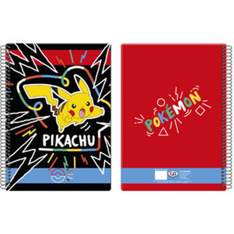 CUADERNO A4 PIKACHU POKEMON