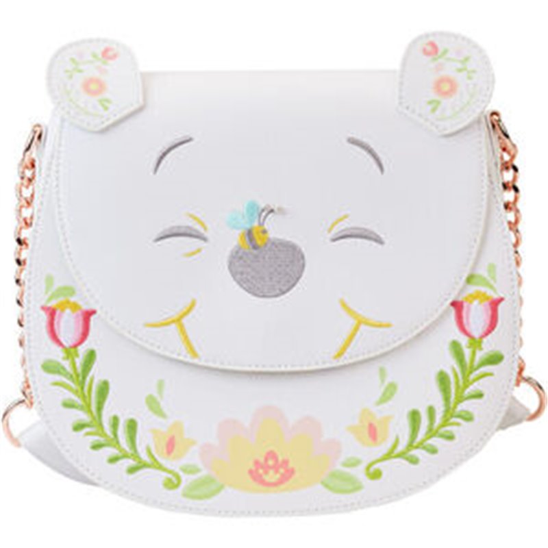 BOLSO BANDOLERA FOLK FLORAL WINNIE THE POOH DISNEY LOUNGEFLY