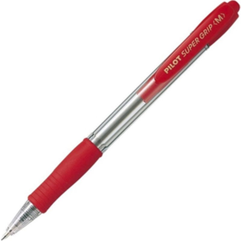 BOLIGRAFO PILOT SUPER GRIP - ROJO