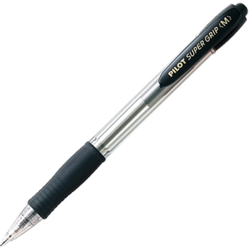 BOLIGRAFO PILOT SUPER GRIP - NEGRO