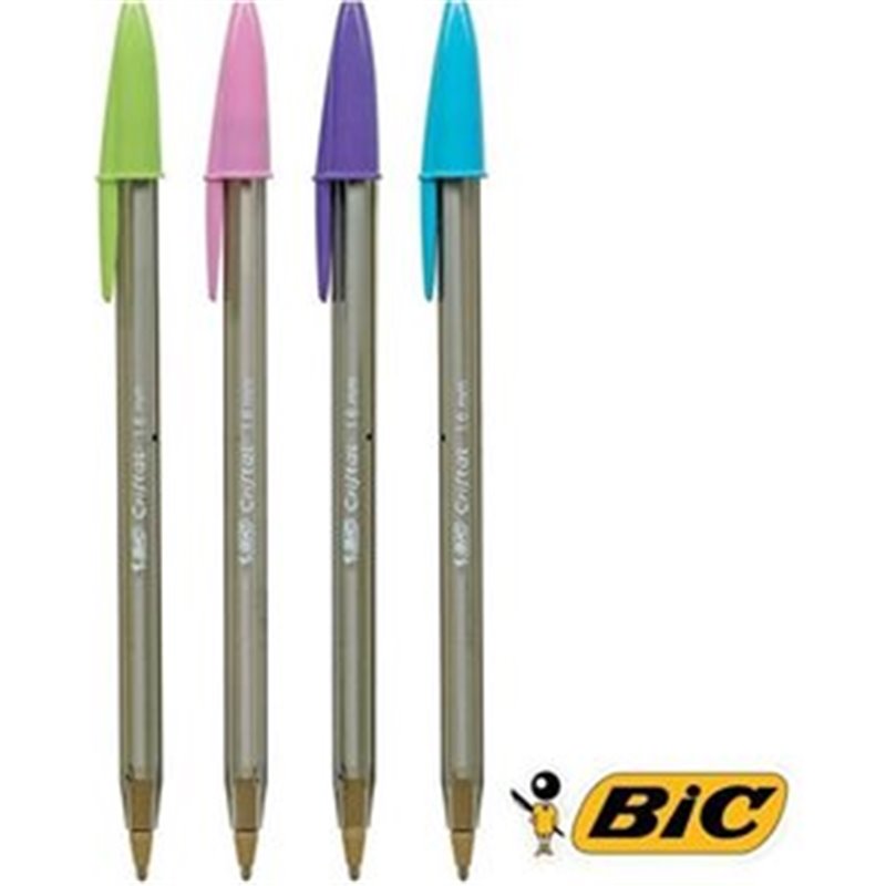 BOLIGRAFO BIC CRISTAL FUN 1,6 MM- ROSA - 1 UNIDAD