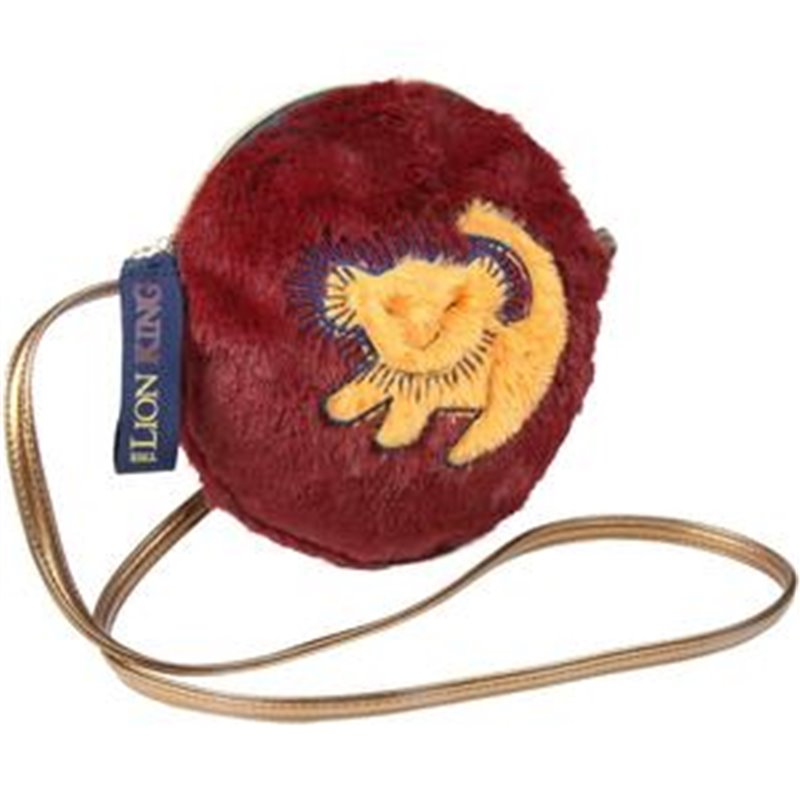 BOLSO BANDOLERA PELO LION KING - BURDEOS