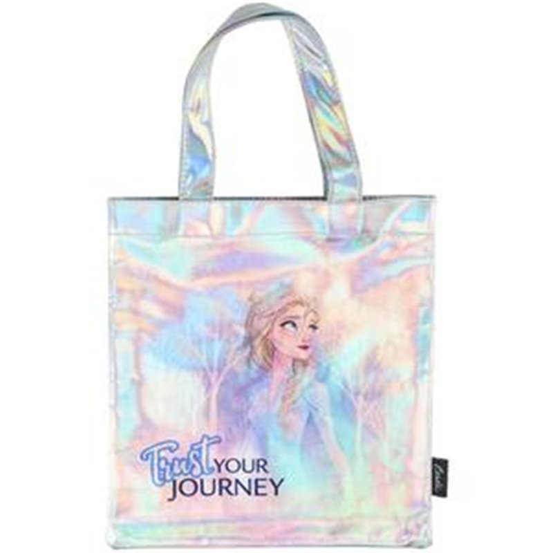 BOLSO ASAS IRIDISCENTE FROZEN 2 - AZUL CIELO