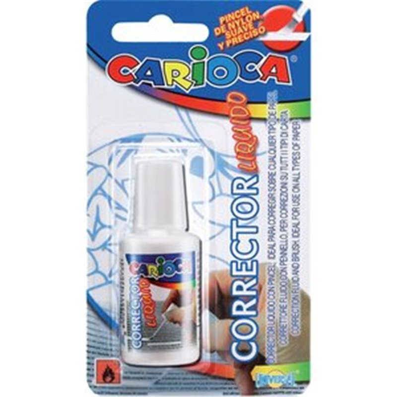 BOTE CORRECTOR LIQUIDO CON PINCEL 13ML