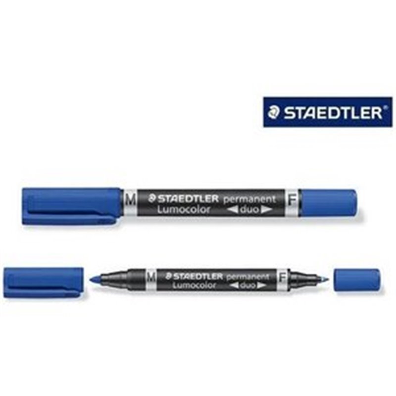 ROTULADOR PERMANENTE STAEDTLER LUMOCOLOR DUO - ROJO