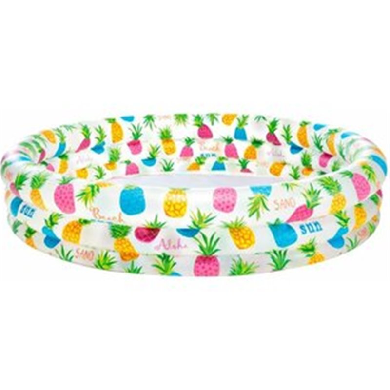 PISCINA HINCHABLE 3 AROS PECES 132X28CM 248L-