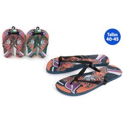 ZAPATILLAS PLAYA DISEÑO TIGRE MARRÓN TALLA 41