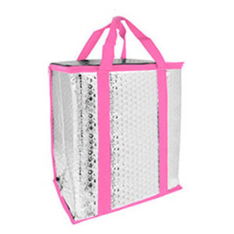 BOLSA NEVERA METAL ROSA