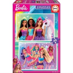 BARBIE PUZZLE DOBLE 2X48