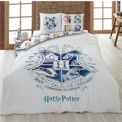 FUNDA NORDICA HOGWARTS HARRY POTTER CAMA 90CM ALGODON