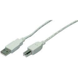 CABLE USB(A) 2.0 A USB(B) 2.0 LOGILINK 5M GRIS