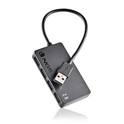 HUB 4 PUERTOS USB 2.0 NGS PORT 2.0 NEGRO