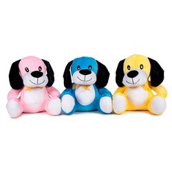 Peluche Perro Colores 25cm surtido